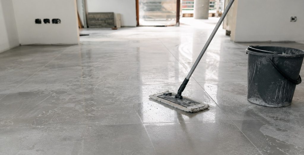 How to clean tiles and floors after a renovation